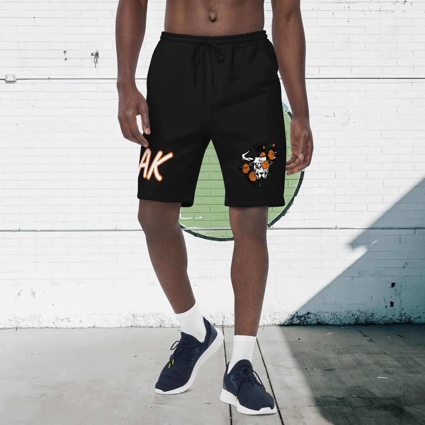 BULLY ORANGE fleece shorts - [BULLY_BRAND]