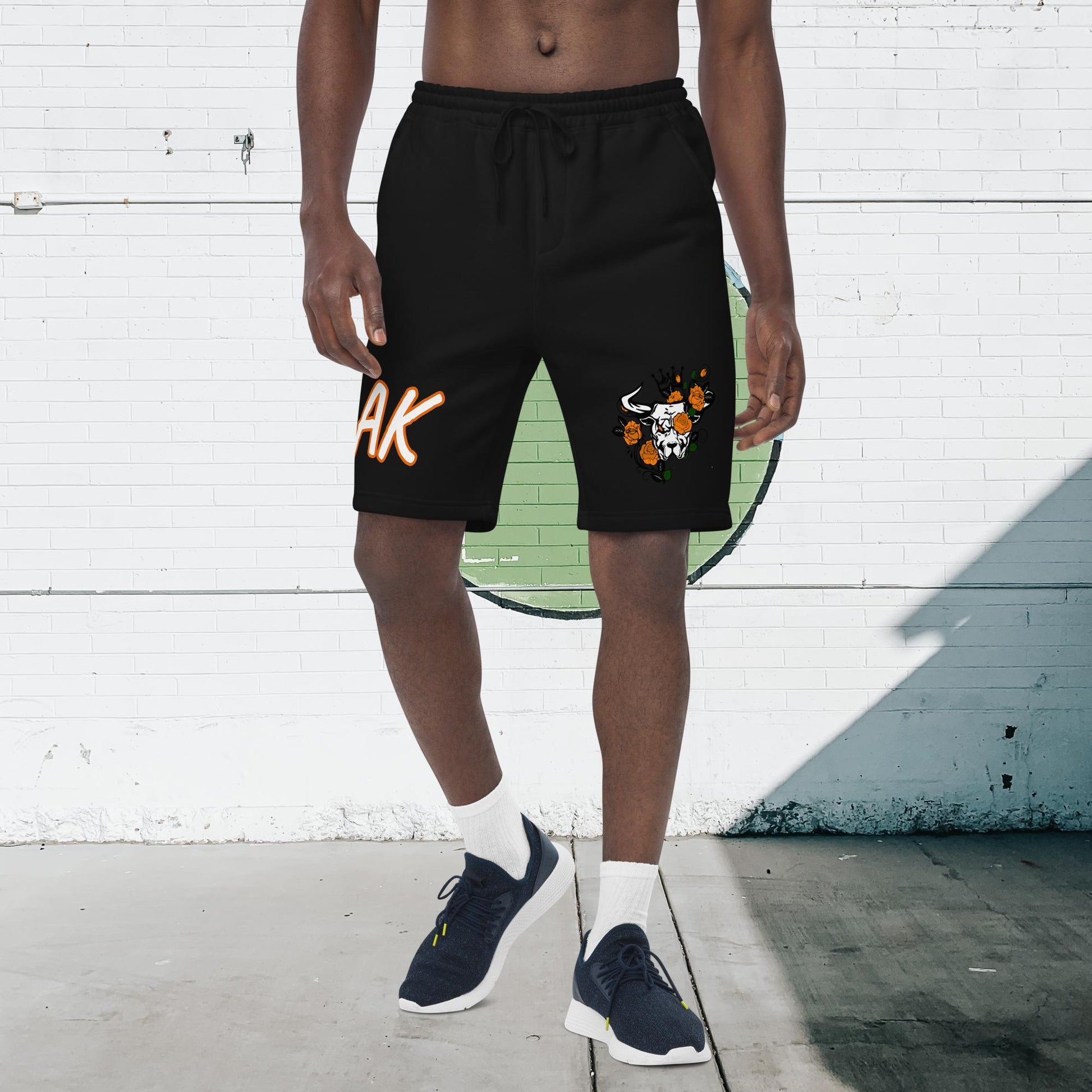 BULLY ORANGE fleece shorts - [BULLY_BRAND]