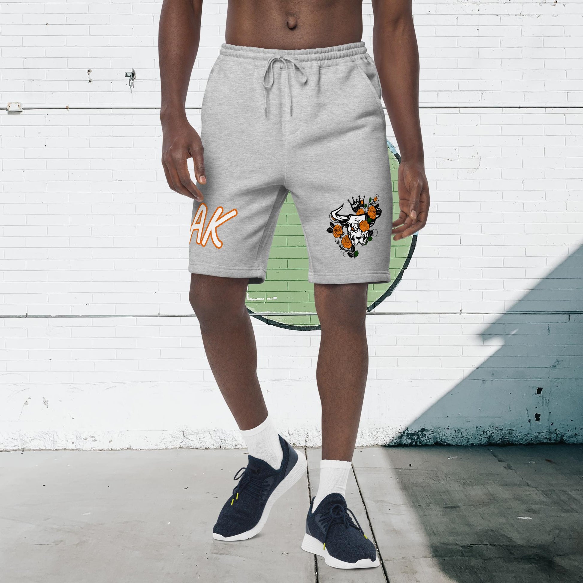 BULLY ORANGE fleece shorts - [BULLY_BRAND]