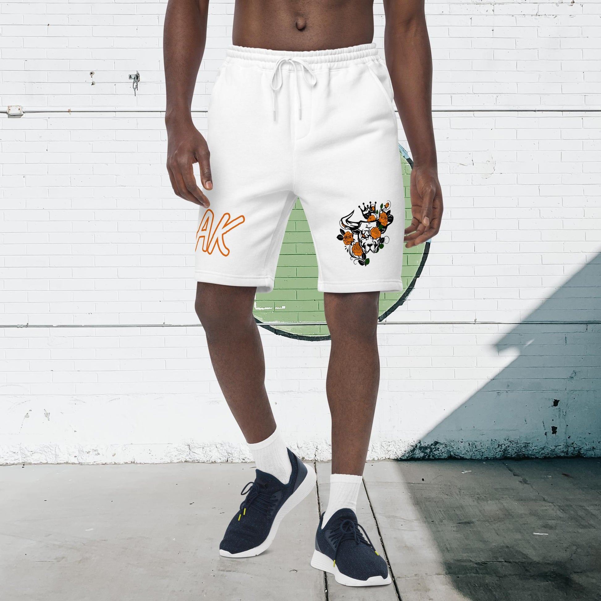 BULLY ORANGE fleece shorts - [BULLY_BRAND]