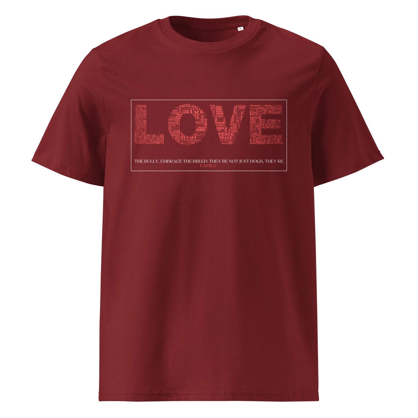 Unisex LOVE organic cotton t-shirt