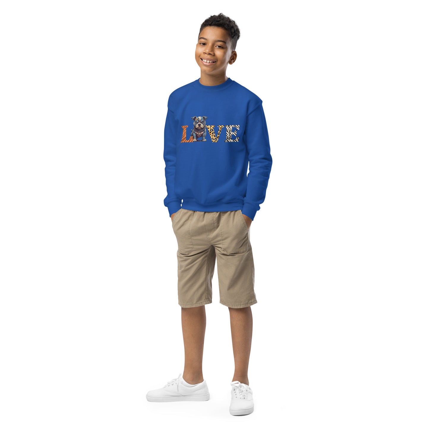 Youth LOVE crewneck sweatshirt