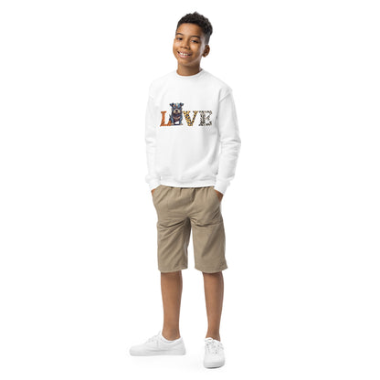 Youth LOVE crewneck sweatshirt