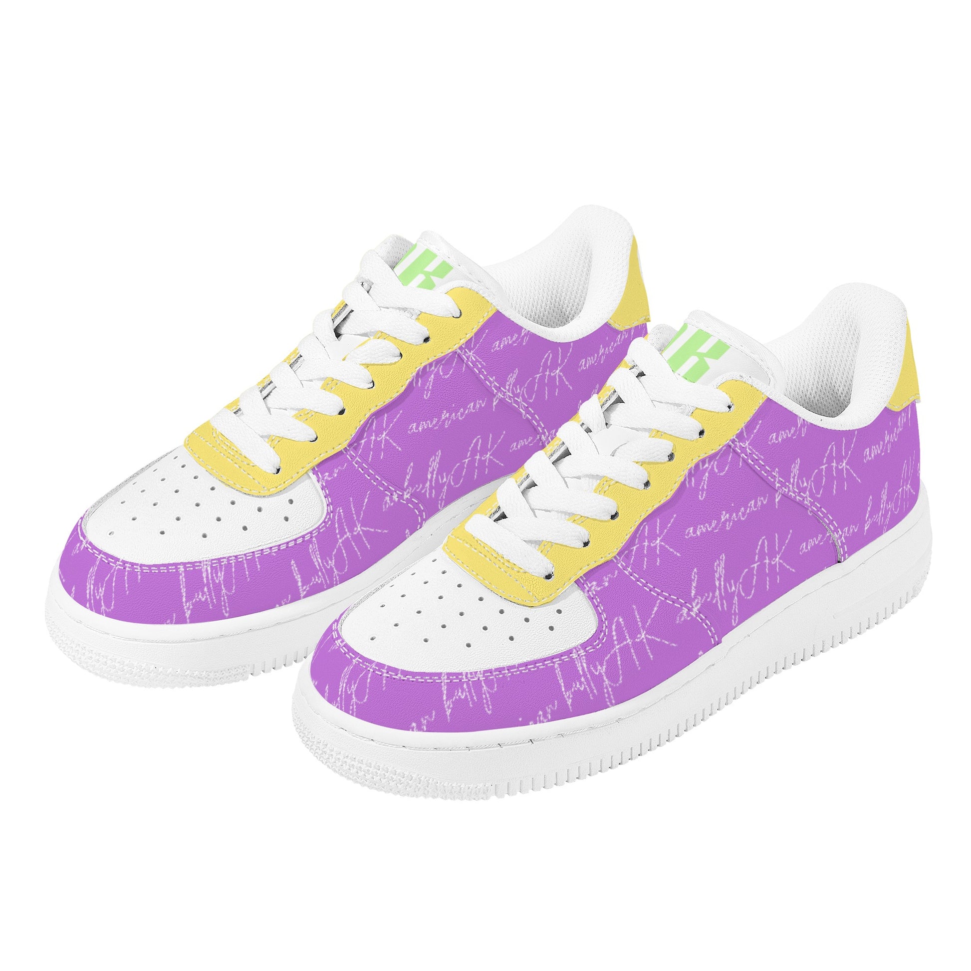 PURPLE AK Low Top Leather Shoes - [BULLY_BRAND]