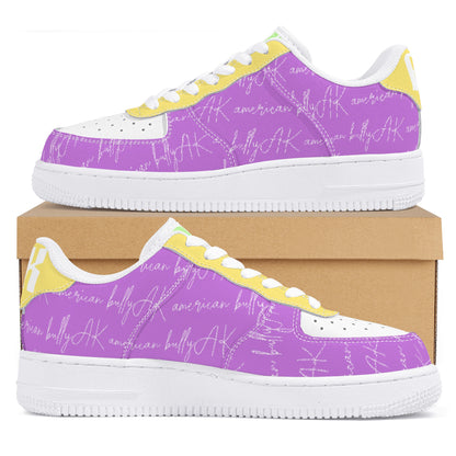 PURPLE AK Low Top Leather Shoes - [BULLY_BRAND]