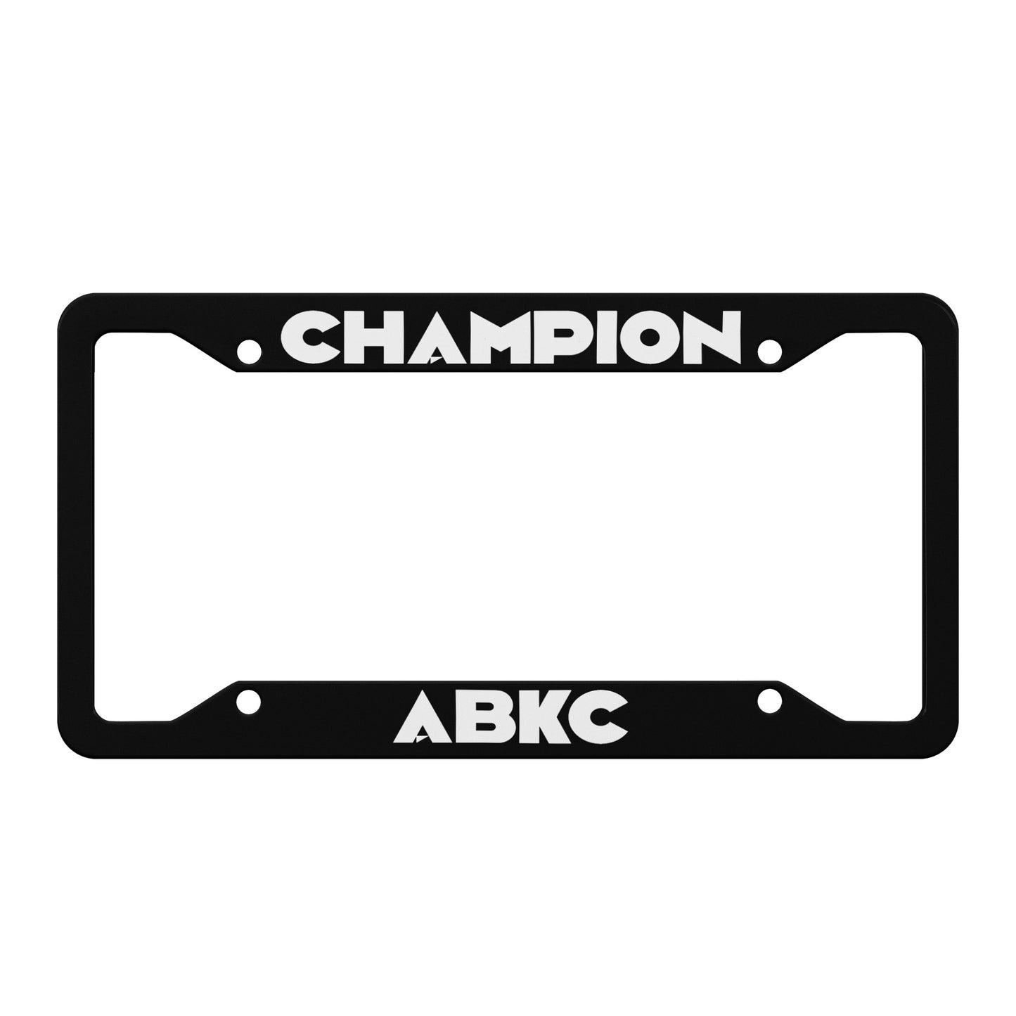 CHAMPION BLACK License Plate Frames - [BULLY_BRAND]