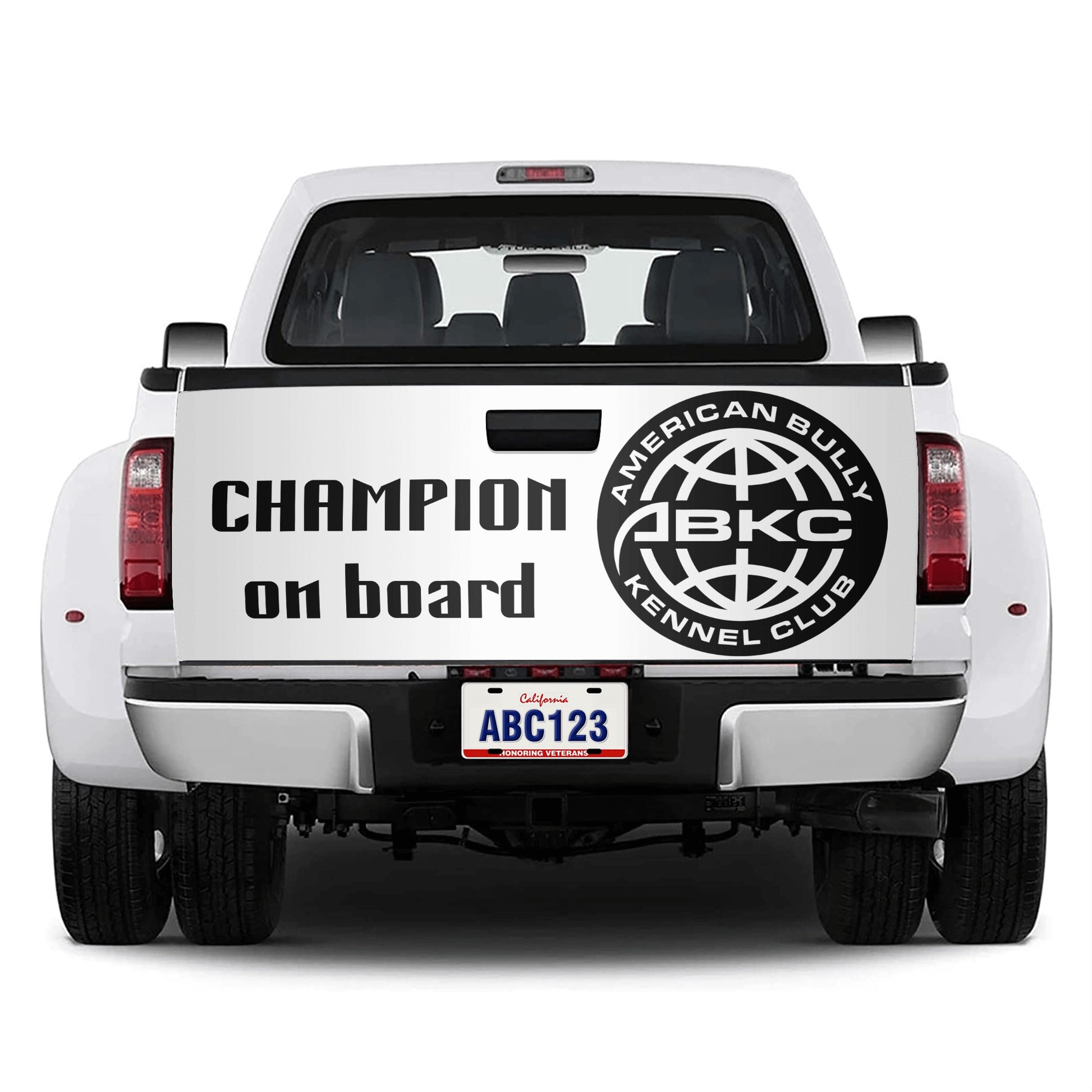 ABKC CHAMPION ON BOARD 2pics Truck Decals Sticker - [BULLY_BRAND]