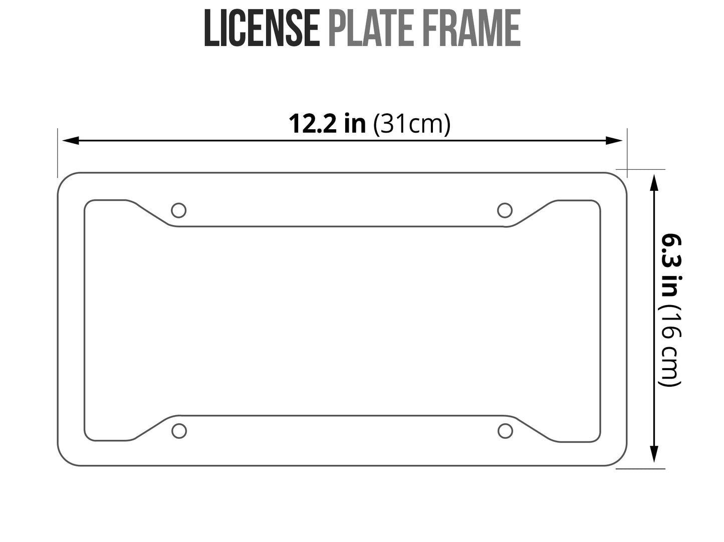 CHAMPION BLACK License Plate Frames - [BULLY_BRAND]